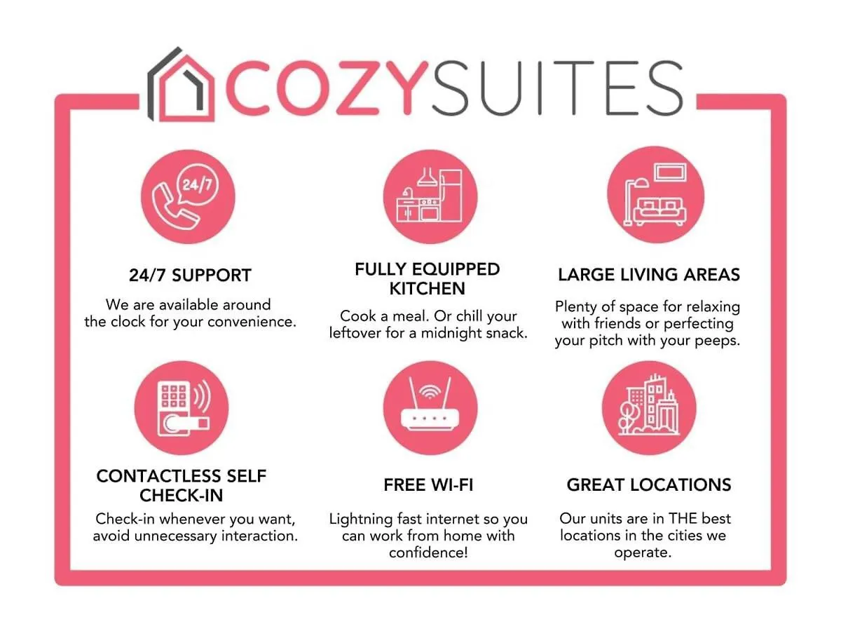 Apartment Cozysuites Music Row Spacious 1Br With Free Parking 41 Nashville